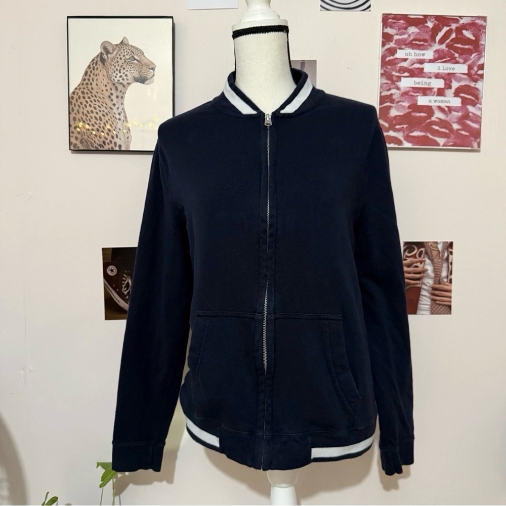 Abercrombie & Fitch Navy Textured Sweater